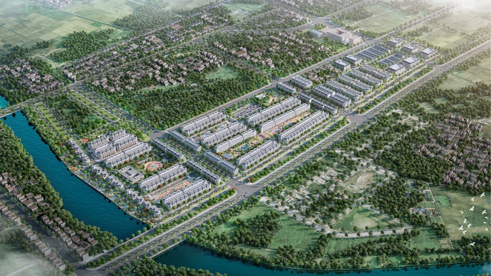 Vị trí dự án Hoàng Huy Green River Hải Phòng