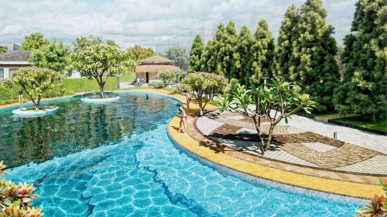 Tiện ích bể bơi Hoàng Huy Green River Hải Phòng