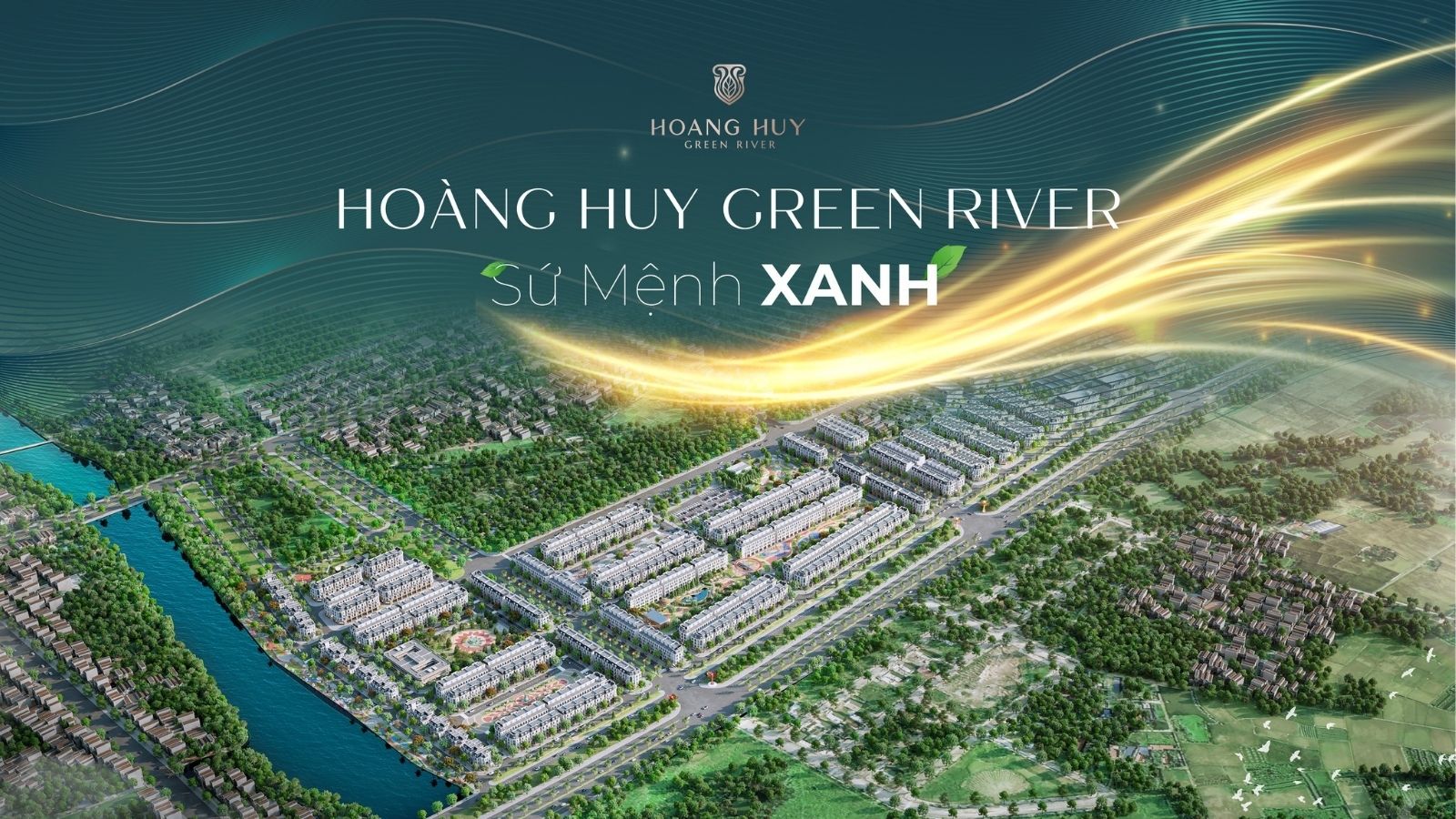 Phối cảnh tổng thể Hoàng Huy Green River Hải Phòng