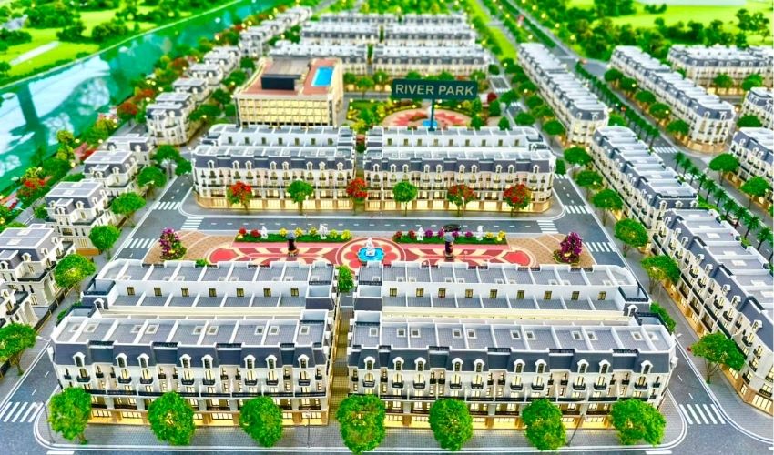 Nhà phố Hoàng Huy Green River được thiết kế hiện đại