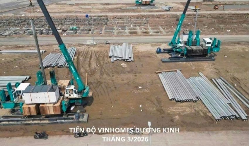 Tiến độ các phân khu dự án Vinhomes Golden City Dương Kinh Kiến Thụy